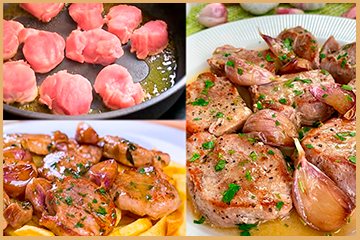 solomillo de cerdo al ajillo receta casera
