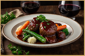 carrilladas de cerdo al vino tinto