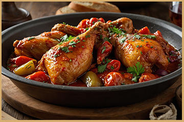 pollo al chilindrón casero